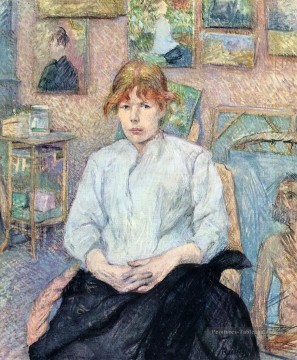  henri - la rousse à la blouse blanche 1888 Toulouse Lautrec Henri de